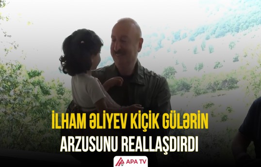 Prezident balaca Gülərin ailəsinə traktor hədiyyə etdi
                                                