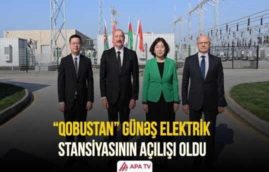 Prezident İlham Əliyev “Qobustan” Günəş Elektrik Stansiyasının açılışında iştirak etdi
                                                
