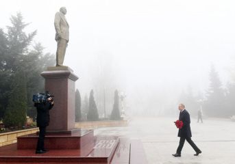 Президент Ильхам Алиев совершил поездку в Шамахы