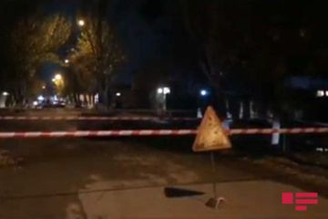 В Сумгайыте на дороге образовалась большая яма - ФОТО