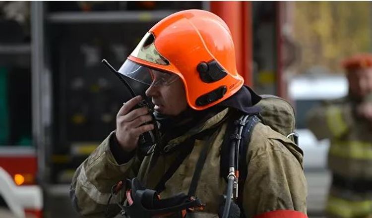 В России загорелся автобус с 40 пассажирами