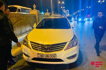 ДТП на проспекте Гейдара Алиева стало причиной затора  - ФОТО
