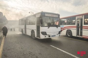 БТА распространило сообщение в связи с пожаром в автобусе – ФОТО
