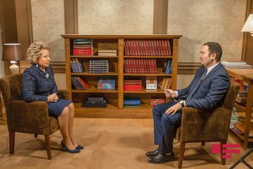 Матвиенко: “Уверены, что визит Мехрибан Алиевой придаст мощный импульс дальнейшему расширению нашего сотрудничества”  - ИНТЕРВЬЮ