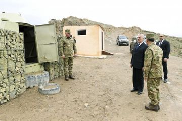 Васиф Талыбов побывал на передовом рубеже обороны в Садаракском районе