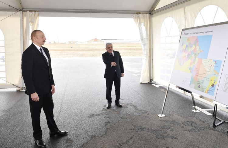 Президент Ильхам Алиев принял участие в открытии магистрального газопровода, проведенного в Сумгайыт - ОБНОВЛЕНО