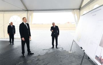 Президент Ильхам Алиев принял участие в открытии магистрального газопровода, проведенного в Сумгайыт - ОБНОВЛЕНО
