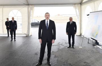 Президент Ильхам Алиев принял участие в открытии магистрального газопровода, проведенного в Сумгайыт - ОБНОВЛЕНО