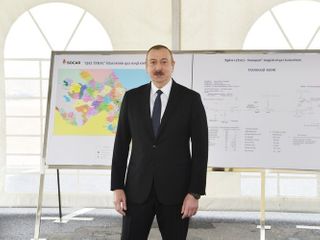 Президент Ильхам Алиев принял участие в открытии магистрального газопровода, проведенного в Сумгайыт - ОБНОВЛЕНО