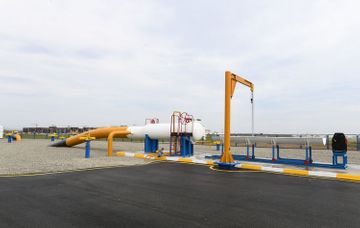 Президент Ильхам Алиев принял участие в открытии магистрального газопровода, проведенного в Сумгайыт - ОБНОВЛЕНО