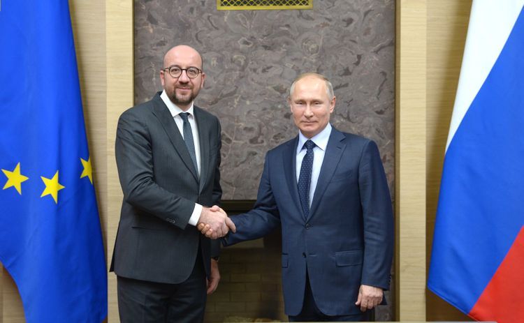 Шарль Мишель обсудил с Владимиром Путиным ситуацию в Беларуси