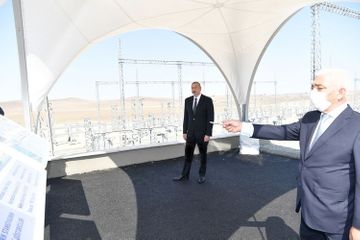 Президент Ильхам Алиев ознакомился со строительством электрической подстанции «Гобу» - ОБНОВЛЕНО-1