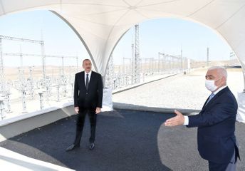 Президент Ильхам Алиев ознакомился со строительством электрической подстанции «Гобу» - ОБНОВЛЕНО-1