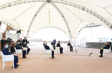 Президент Ильхам Алиев ознакомился со строительством электрической подстанции «Гобу» - ОБНОВЛЕНО-1
