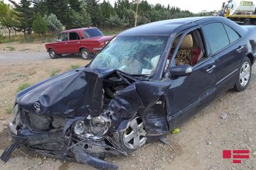 В Гаджигабуле столкнулись два автомобиля, ранены 5 человек - ФОТО - ОБНОВЛЕНО