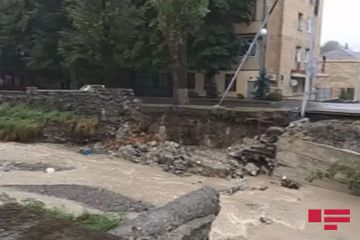 Проливные дожди нанесли ущерб в Шеки – ФОТО 