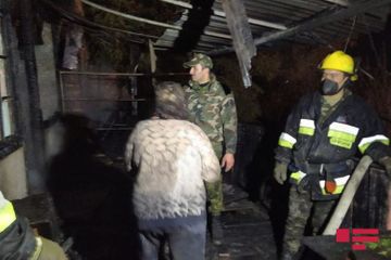 В Геранбое сгорел дом: погиб владелец дома, супруга получила ожоги - ОБНОВЛЕНО-ФОТО