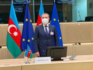 Джейхун Байрамов принял участие в заседании Совета сотрудничества Азербайджан-ЕС - ФОТО