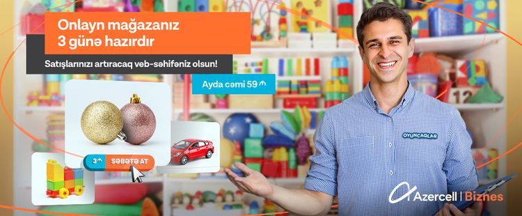 Azercell запустил новую услугу для создания интернет-магазина - ФОТО
