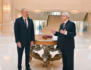 Президент Ильхам Алиев вручил Михаилу Гусману орден «Шараф»  - ОБНОВЛЕНО