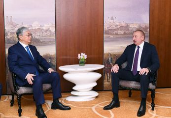 Президент Ильхам Алиев встретился с президентом Казахстана  - ОБНОВЛЕНО
