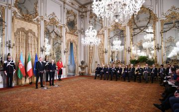 Президенты Азербайджана и Италии выступили с заявлениями для печати - ОБНОВЛЕНО