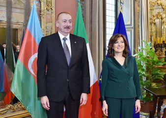 Президент Азербайджана Ильхам Алиев встретился с председателем Сената Италии - ОБНОВЛЕНО