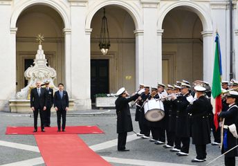 Президент Ильхам Алиев встретился с председателем Совета министров Италии  - ФОТО