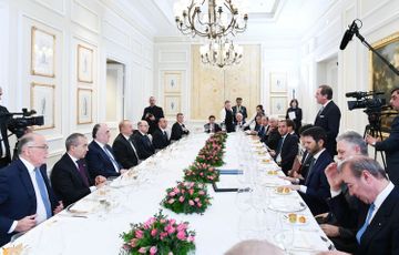 Состоялся рабочий обед президента Азербайджана с руководителями крупнейших компаний Италии - ФОТО - ОБНОВЛЕНО