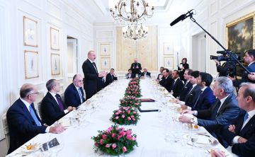 Состоялся рабочий обед президента Азербайджана с руководителями крупнейших компаний Италии - ФОТО - ОБНОВЛЕНО