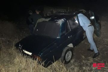В Товузе перевернулся «ВАЗ», водитель тяжело ранен - ФОТО