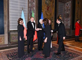 В Риме дан государственный прием в честь президента Азербайджана 