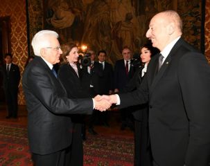 В Риме состоялась церемония официальных проводов президента Ильхама Алиева