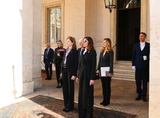 В Риме состоялась церемония официальных проводов президента Ильхама Алиева