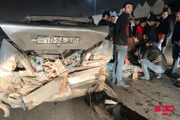 На шоссе Баку-Сумгайыт произошло ДТП, есть пострадавший - ФОТО