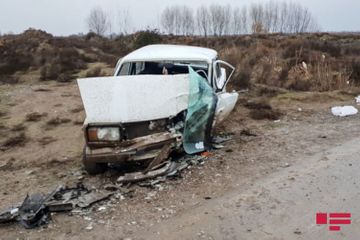 В Саатлы столкнулись два автомобиля, 1 человек скончался, 3 получили травмы - ОБНОВЛЕНО