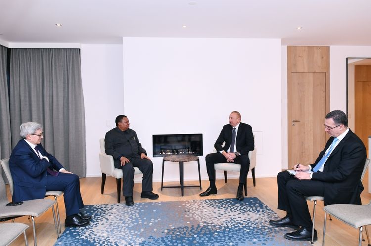 В Давосе состоялась встреча президента Азербайджана с генеральным секретарем ОПЕК 