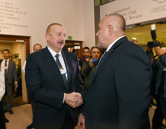 Состоялась встреча президентов Азербайджана и Польши в Давосе