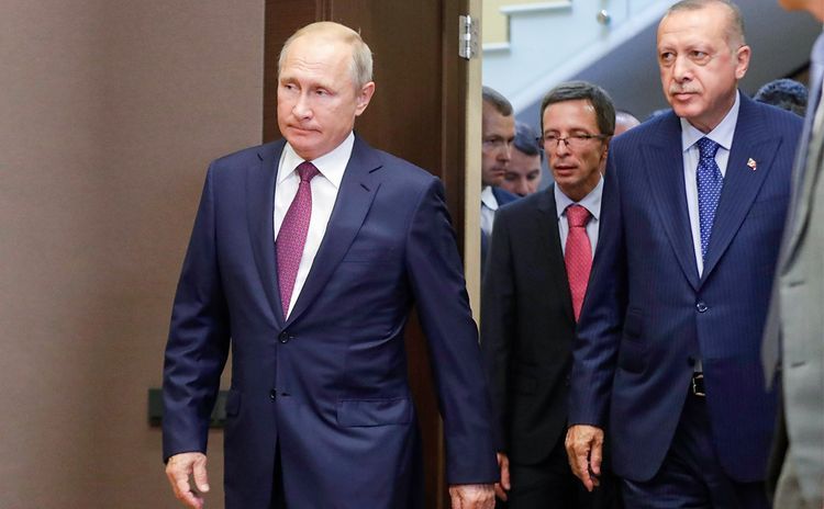 Путин выразил Эрдогану соболезнования в связи с жертвами землетрясения