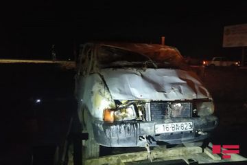 В Гёйгёле столкнулись грузовик и легковой автомобиль, ранены двое - ФОТО
