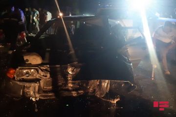 В Барде столкнулись два «ВАЗ»а, ранены 8 человек - ФОТО