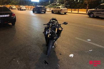 В Баку мотоцикл сбил насмерть женщину - ФОТО - ВИДЕО