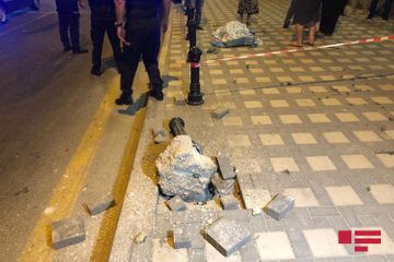 В Баку мотоцикл сбил насмерть женщину - ФОТО - ВИДЕО