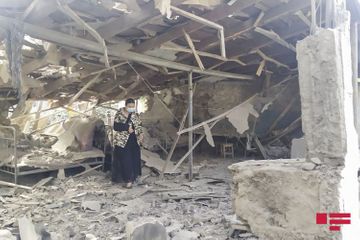 В результате обстрела со стороны ВС Армении села Дондар Гушчу Товузского района снаряды упали на жилые дома и приусадебные участки  