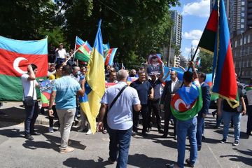 В Украине прошла акция в поддержку Азербайджанской Армии