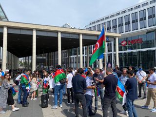 В Кёльне азербайджанцы провели акцию в поддержку нашей армии – ФОТО – ВИДЕО