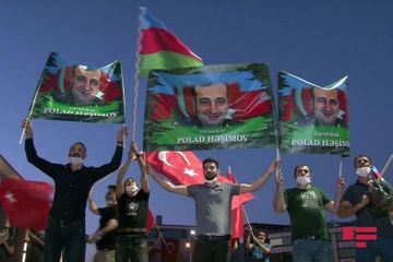 В Стамбуле прошел очередной митинг в поддержку Азербайджана - ФОТО
