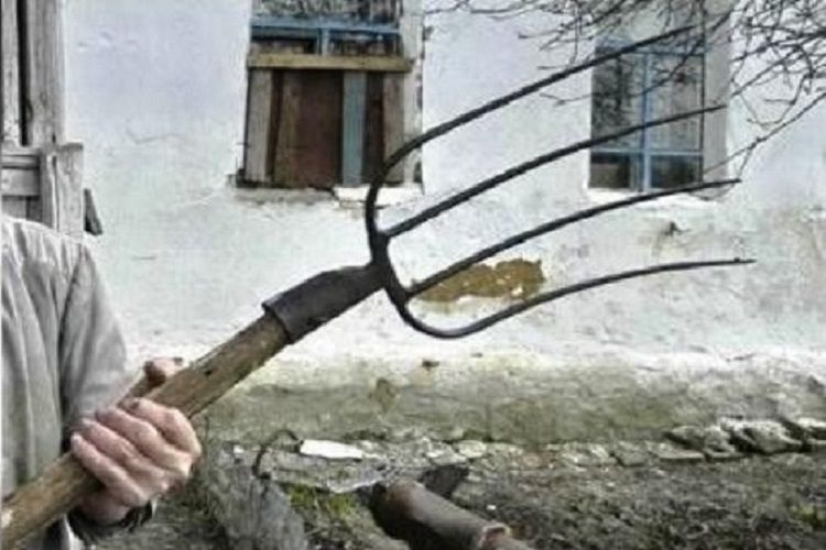 В Самухе муж женщины, зараженной коронавирусом, напал с вилами на бригаду врачей и полицию 