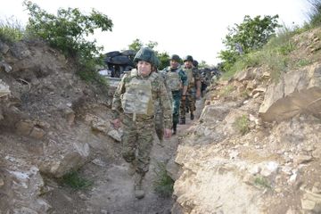 Генерал ГПС и заместитель военного прокурора побывали на границе с Арменией - ФОТО