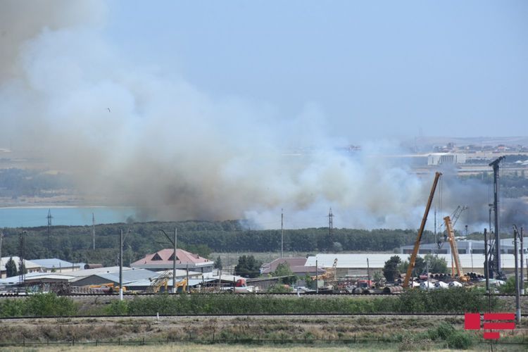 Пожар вблизи Джейранбатанского водохранилища потушен - ОБНОВЛЕНО